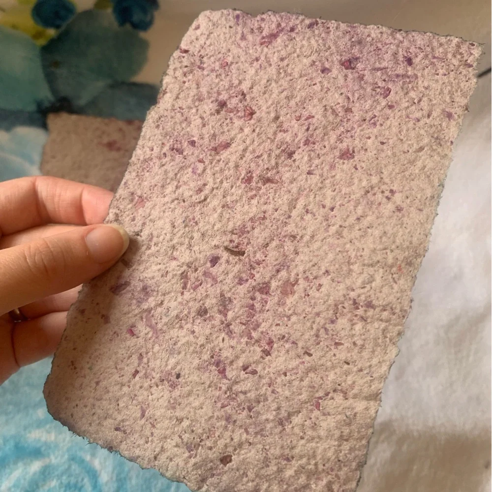 Handmade Rose Paper (medium pigment) - Picture 4 of 4